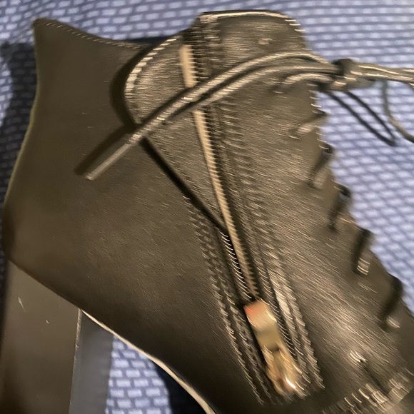 Black Platform Ankle Boots - Picture 3 of 3